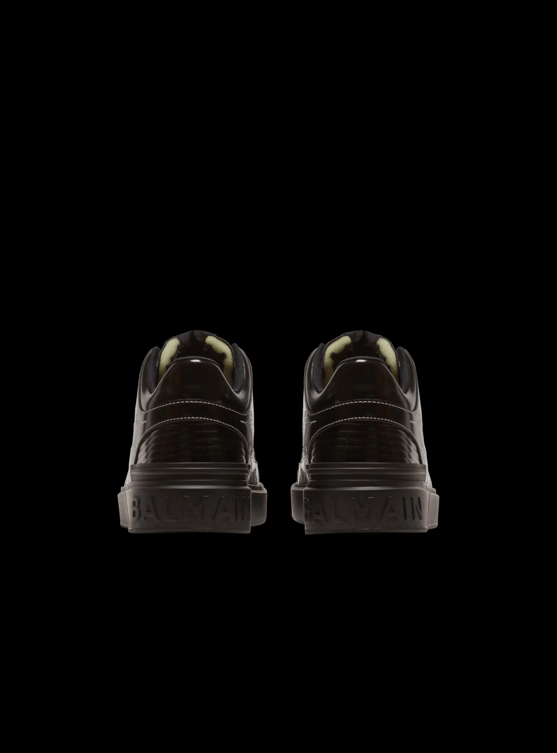 Best B-Court Mid Top Western Glazed Leather Trainers B-Court