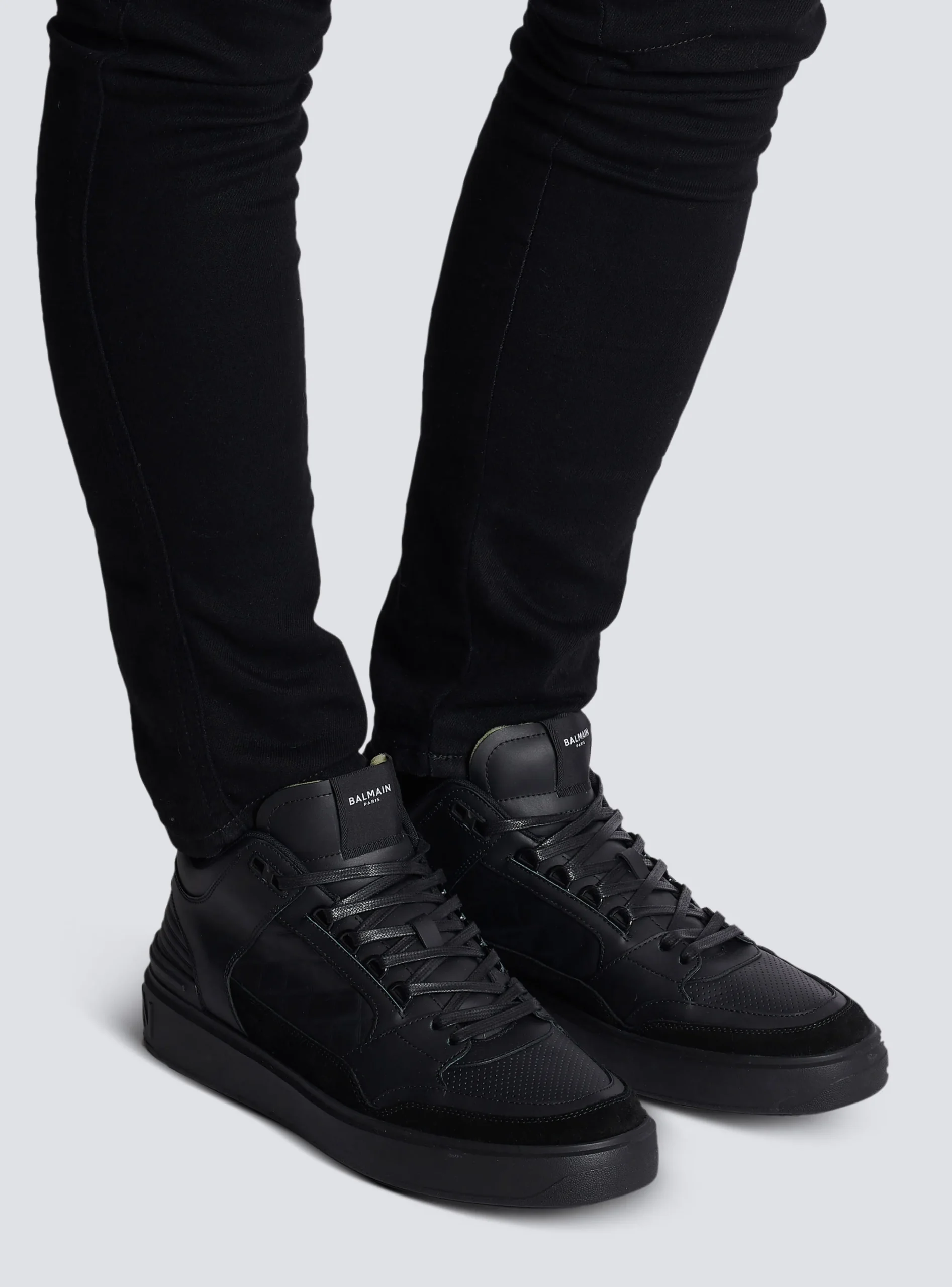 Discount B-Court Mid-top Leather Trainers B-Court