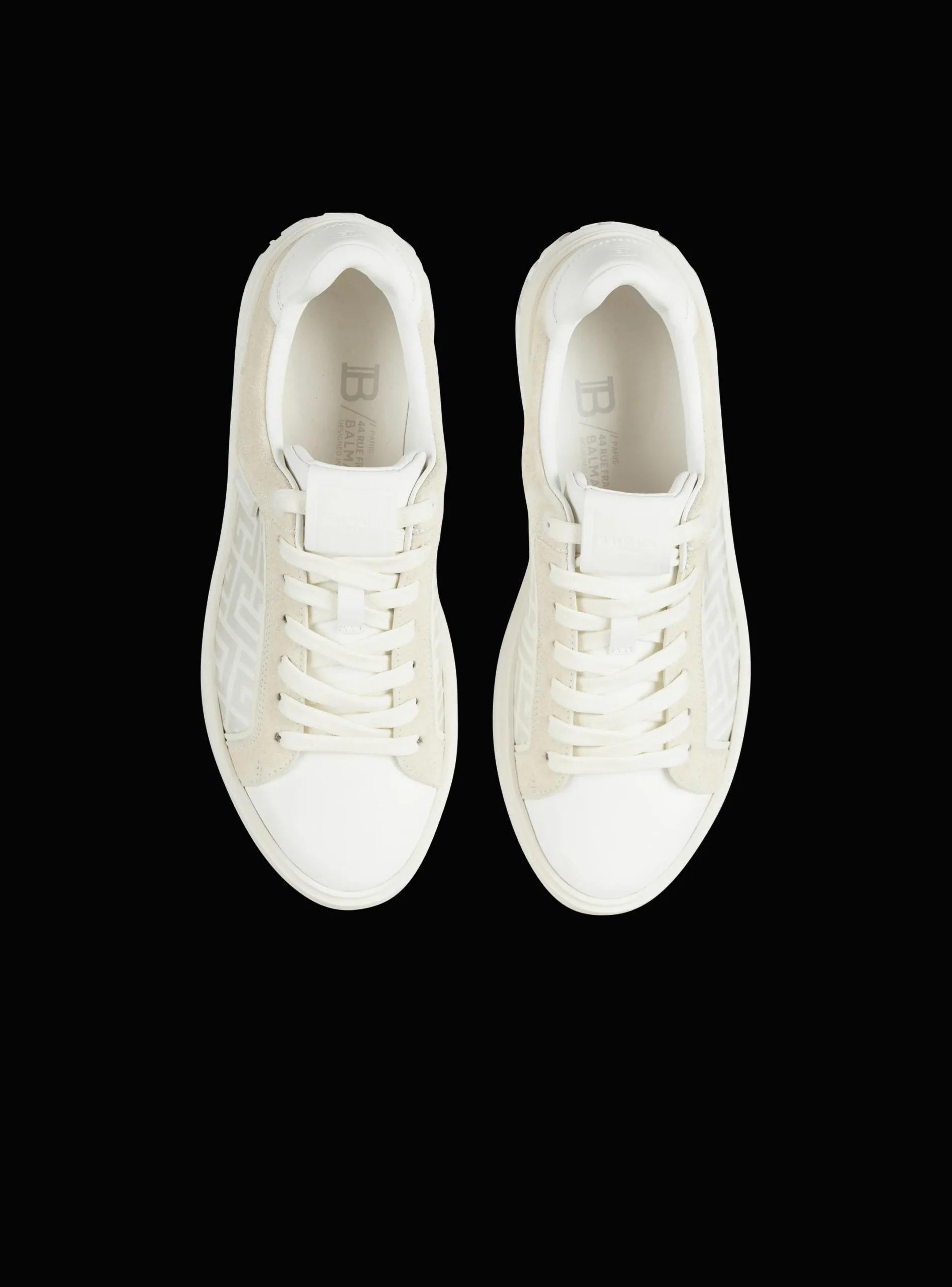 Fashion B-Court Monogrammed Nylon And Leather Trainers Women B-Court