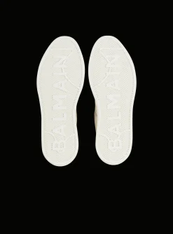 Fashion B-Court Monogrammed Nylon And Leather Trainers Women B-Court