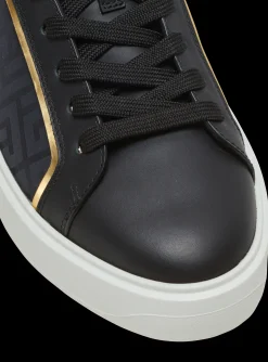 Clearance B-Court Monogrammed Nylon And Leather Trainers Women B-Court