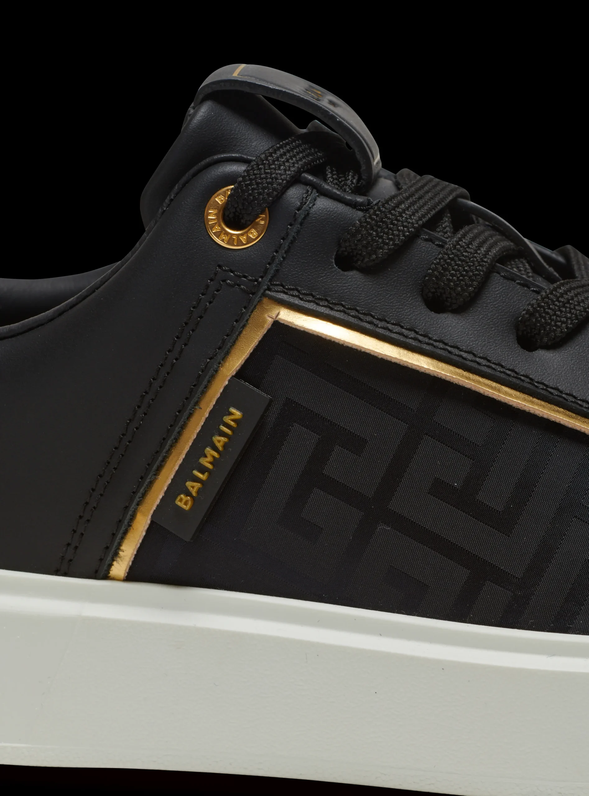 Clearance B-Court Monogrammed Nylon And Leather Trainers Women B-Court