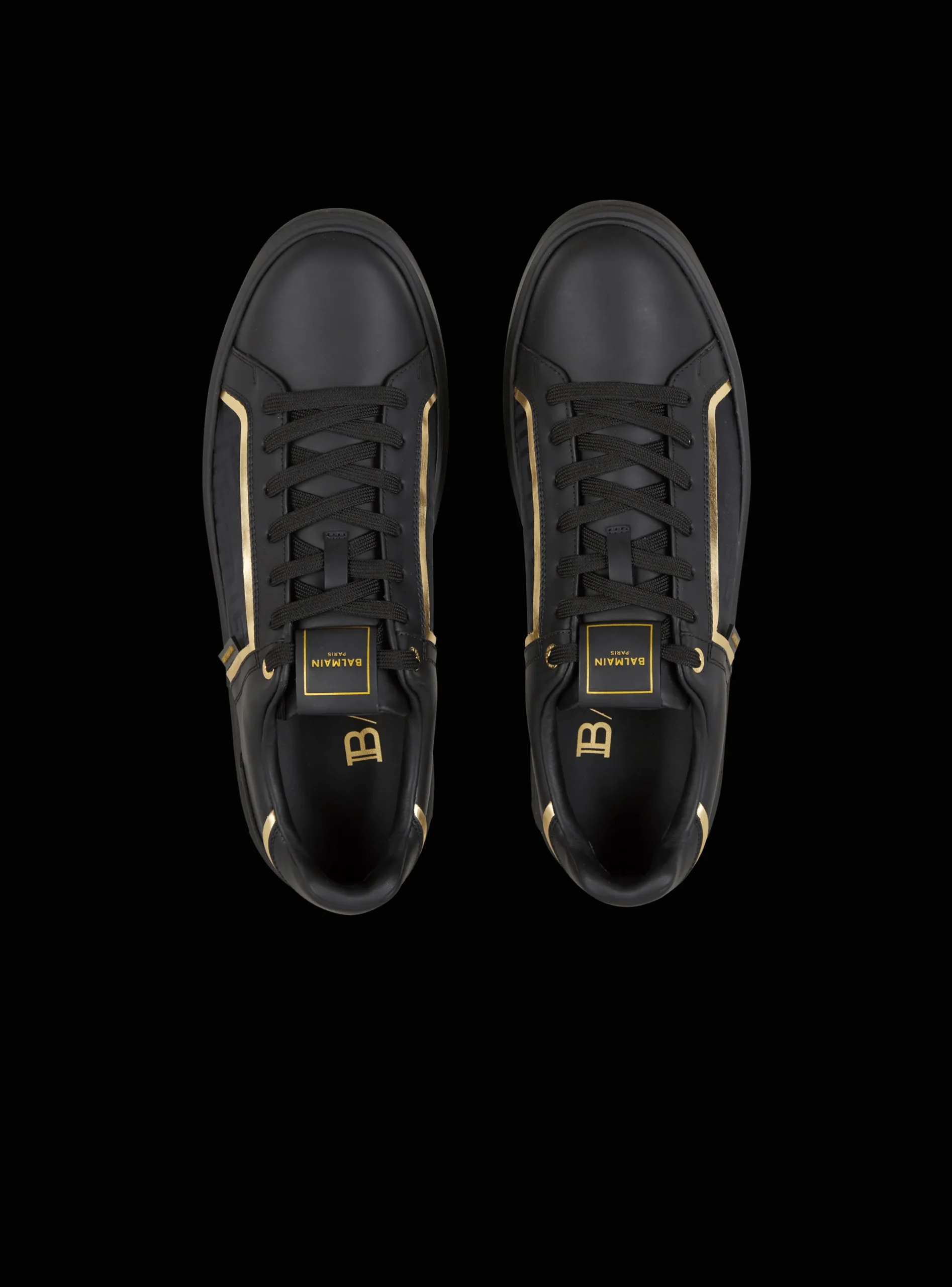 Cheap B-Court Monogrammed Nylon And Leather Trainers B-Court
