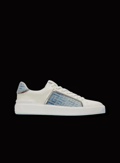 Online B-Court Trainers In Leather And Denim B-Court
