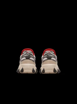 Flash Sale B-East Mesh And Snakeskin-effect Leather Trainers B-East