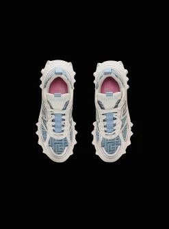 Cheap B-East Trainers In Monogrammed PB Labyrinth Denim Women Women|Sneakers