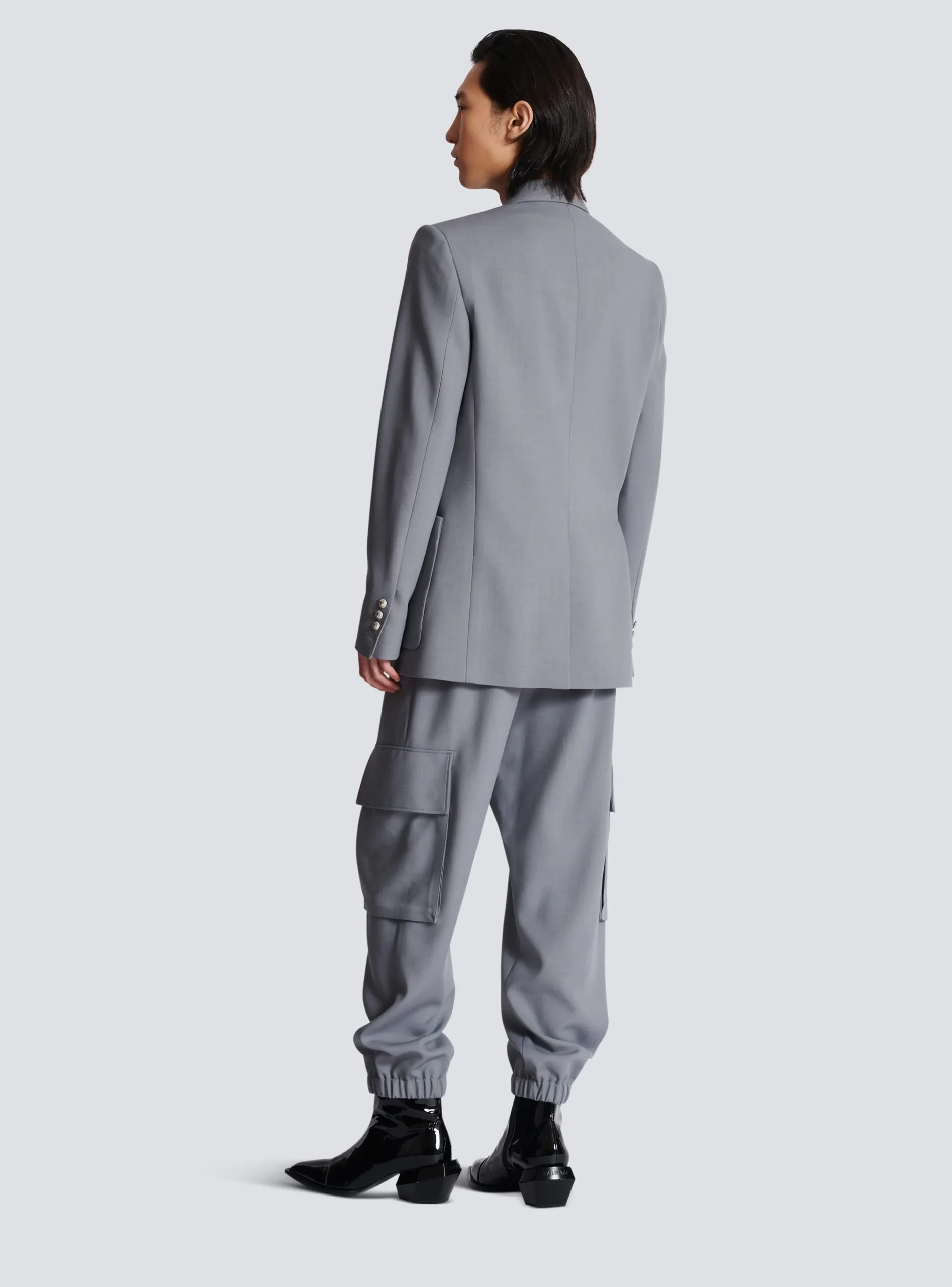 Sale Belted Asymmetrical Jacket In Double Crepe Jackets And Blazers