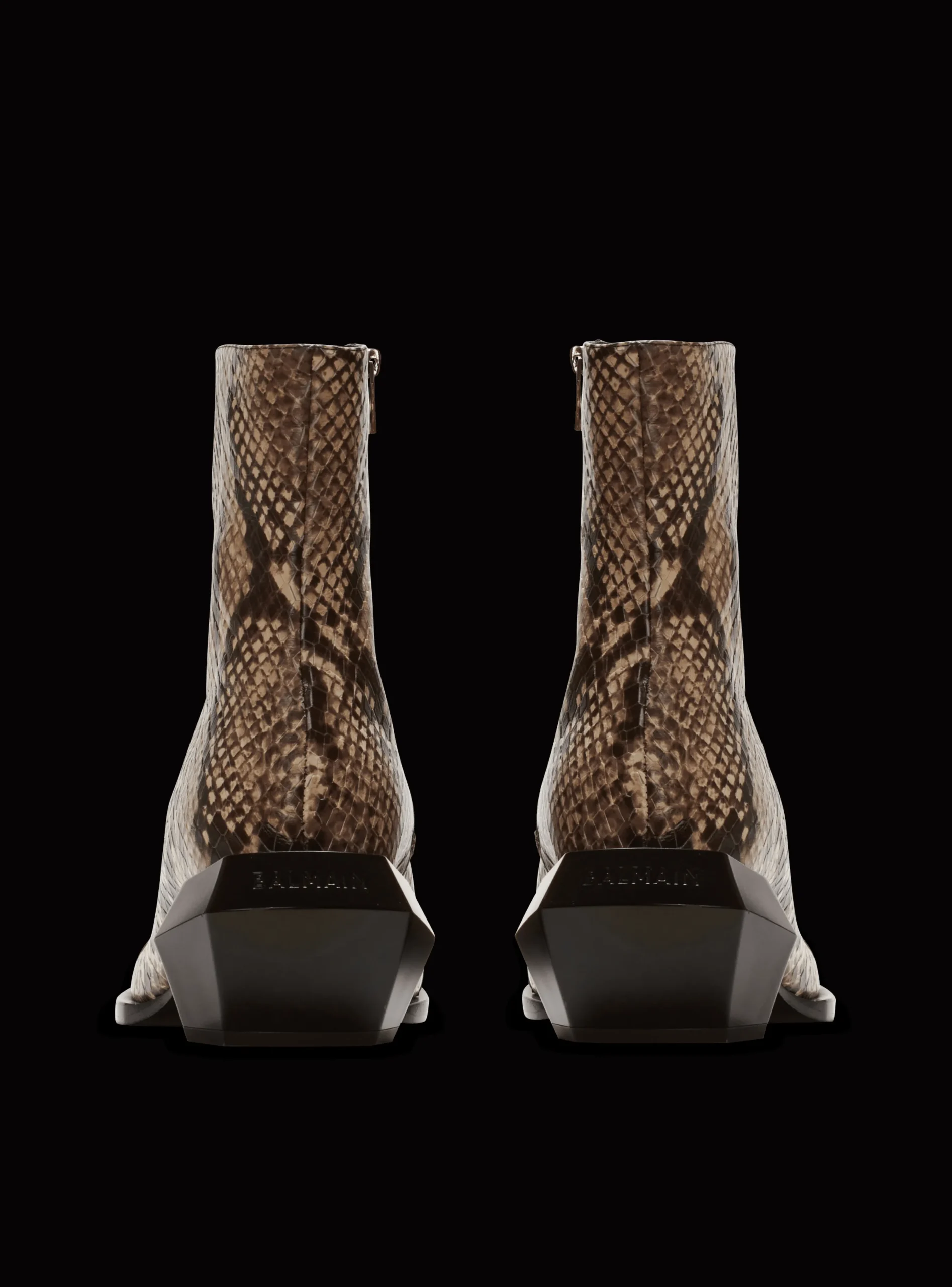 Discount Billy Snakeskin-effect Leather Ankle Boots Boots And Rangers