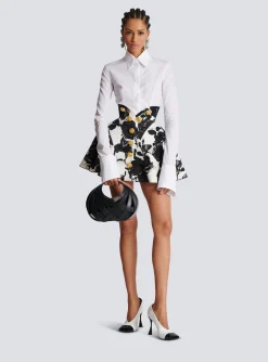 Best Black And Roses Short Tulip Skirt Women Skirts