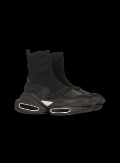 Outlet Neoprene And Knit B-Bold High-top Sneakers With Straps B-Bold