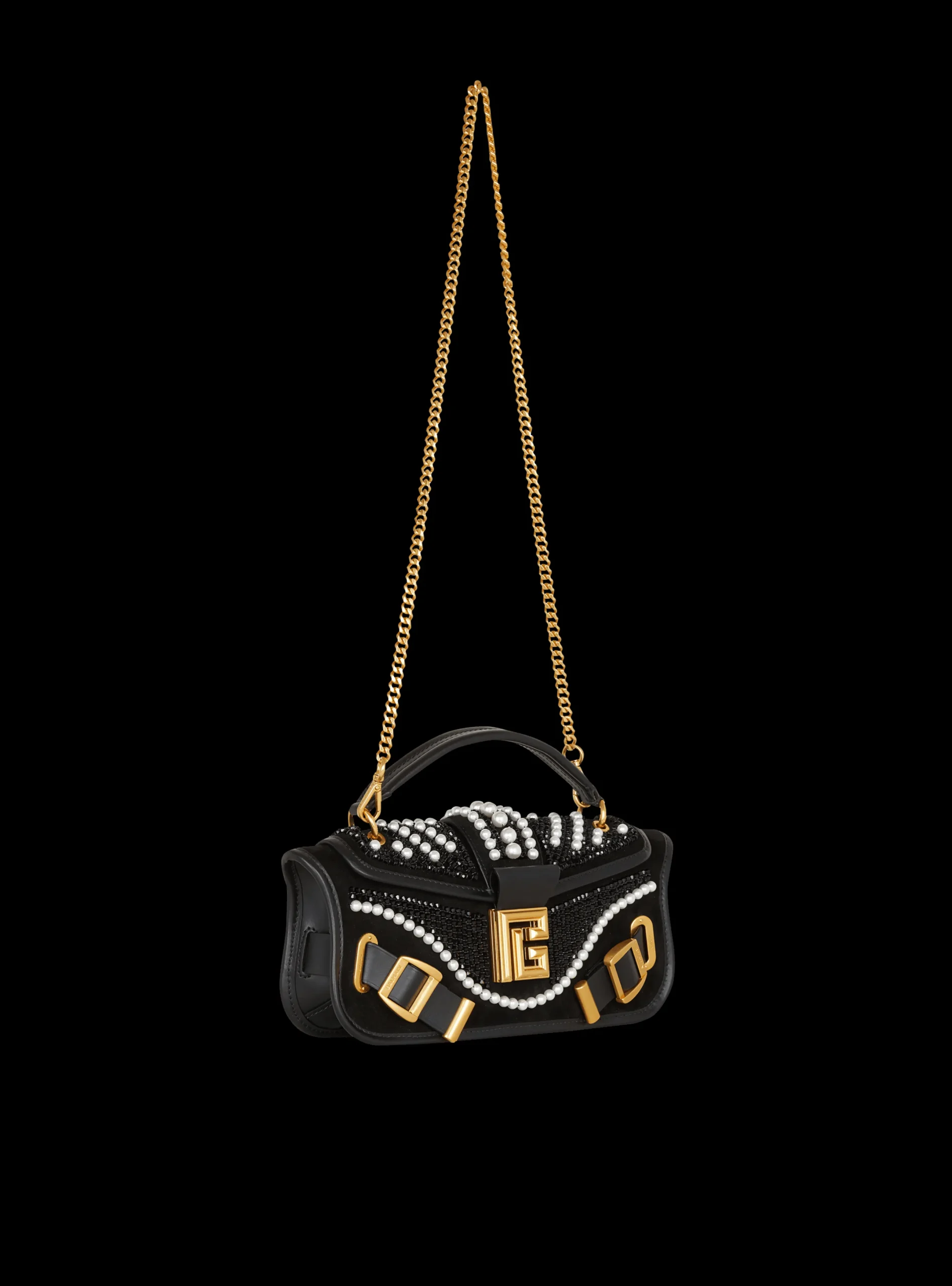 Shop Blaze Pouch Bag In Beaded Leather Women Mini Bags|Shoulder Bags