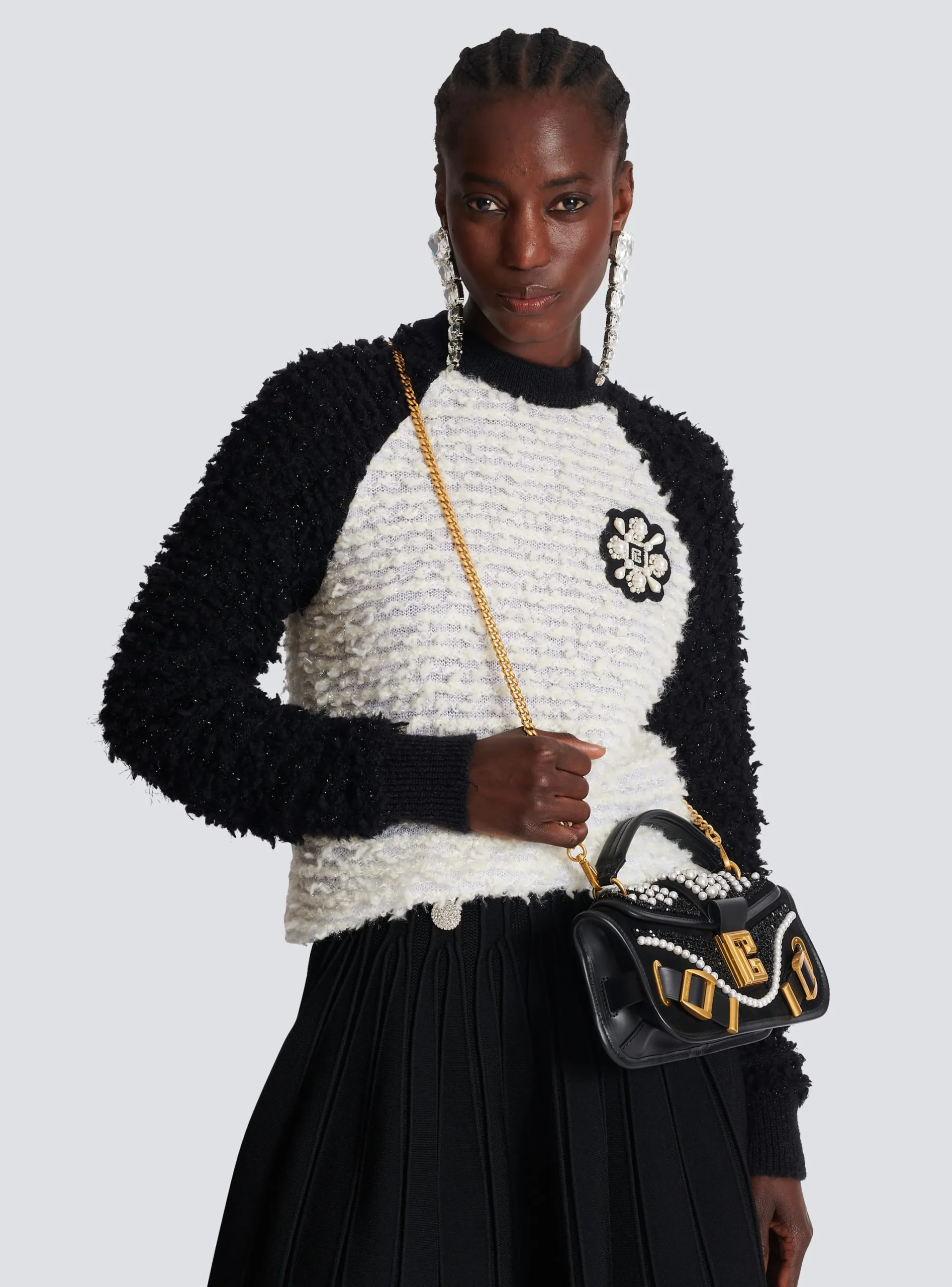 Shop Blaze Pouch Bag In Beaded Leather Women Mini Bags|Shoulder Bags