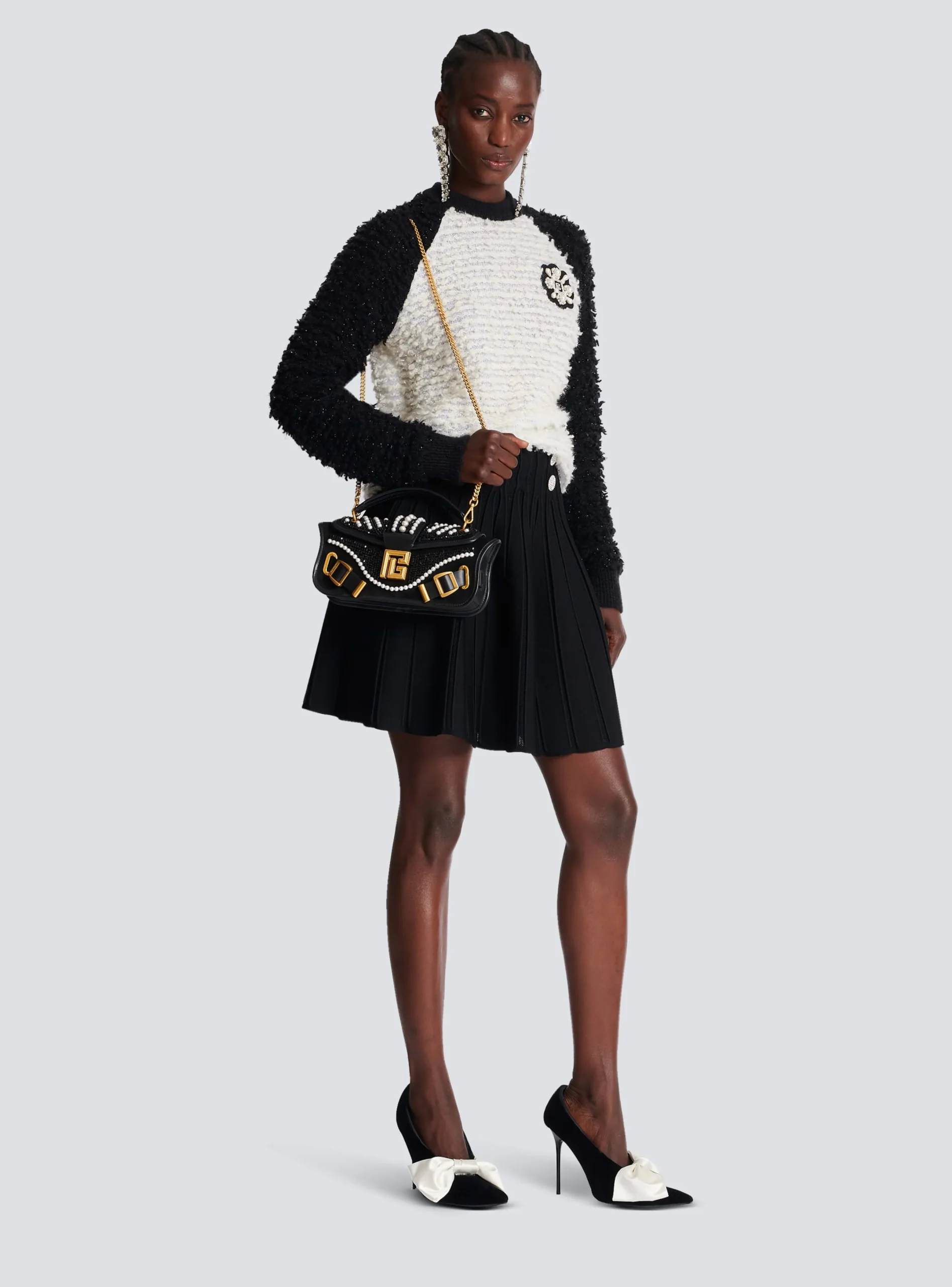 Shop Blaze Pouch Bag In Beaded Leather Women Mini Bags|Shoulder Bags