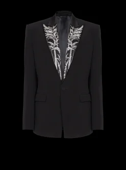 Best Sale Blazer With Embroidered Bamboo Collar Jackets And Blazers