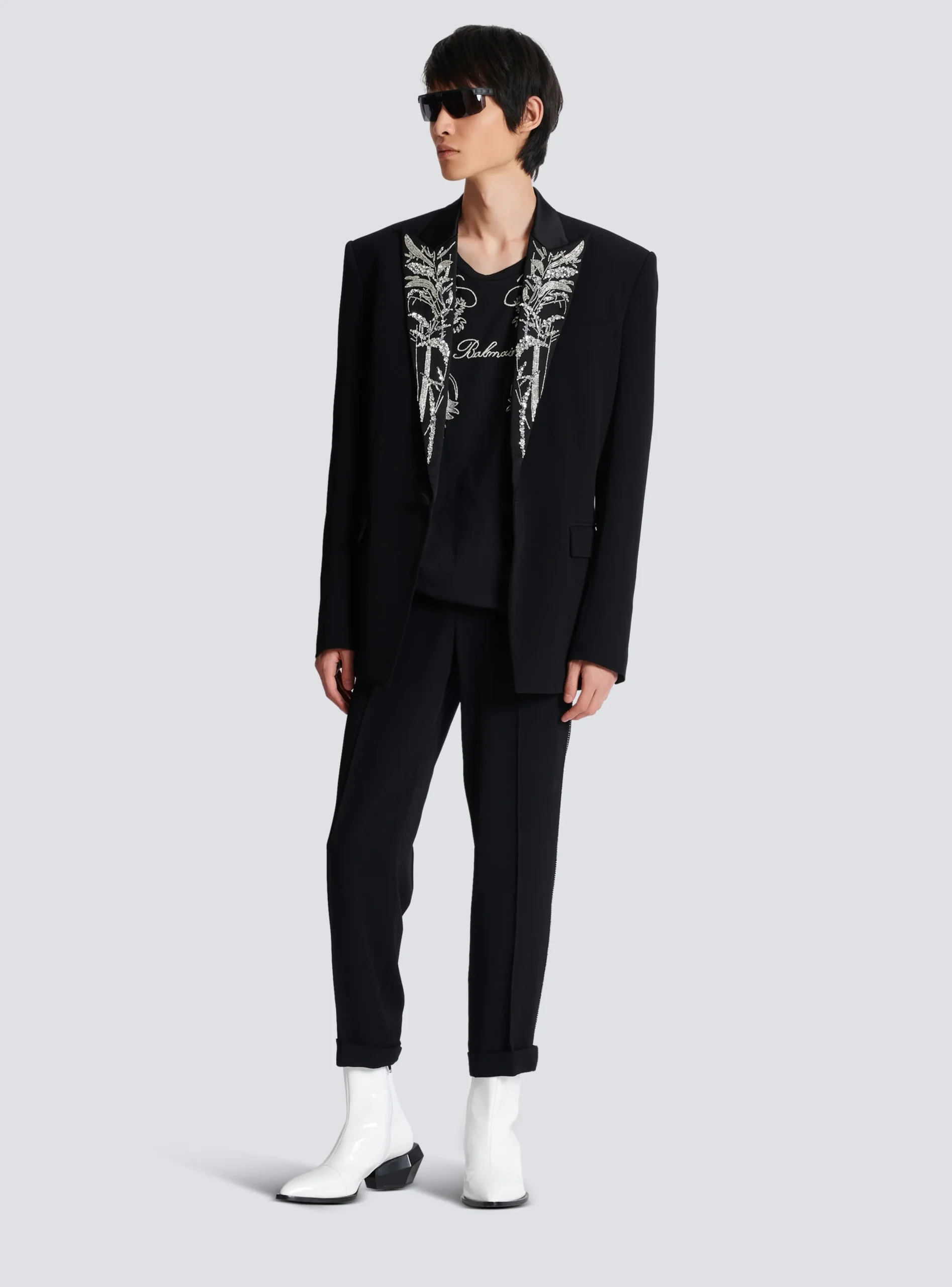 Best Sale Blazer With Embroidered Bamboo Collar Jackets And Blazers