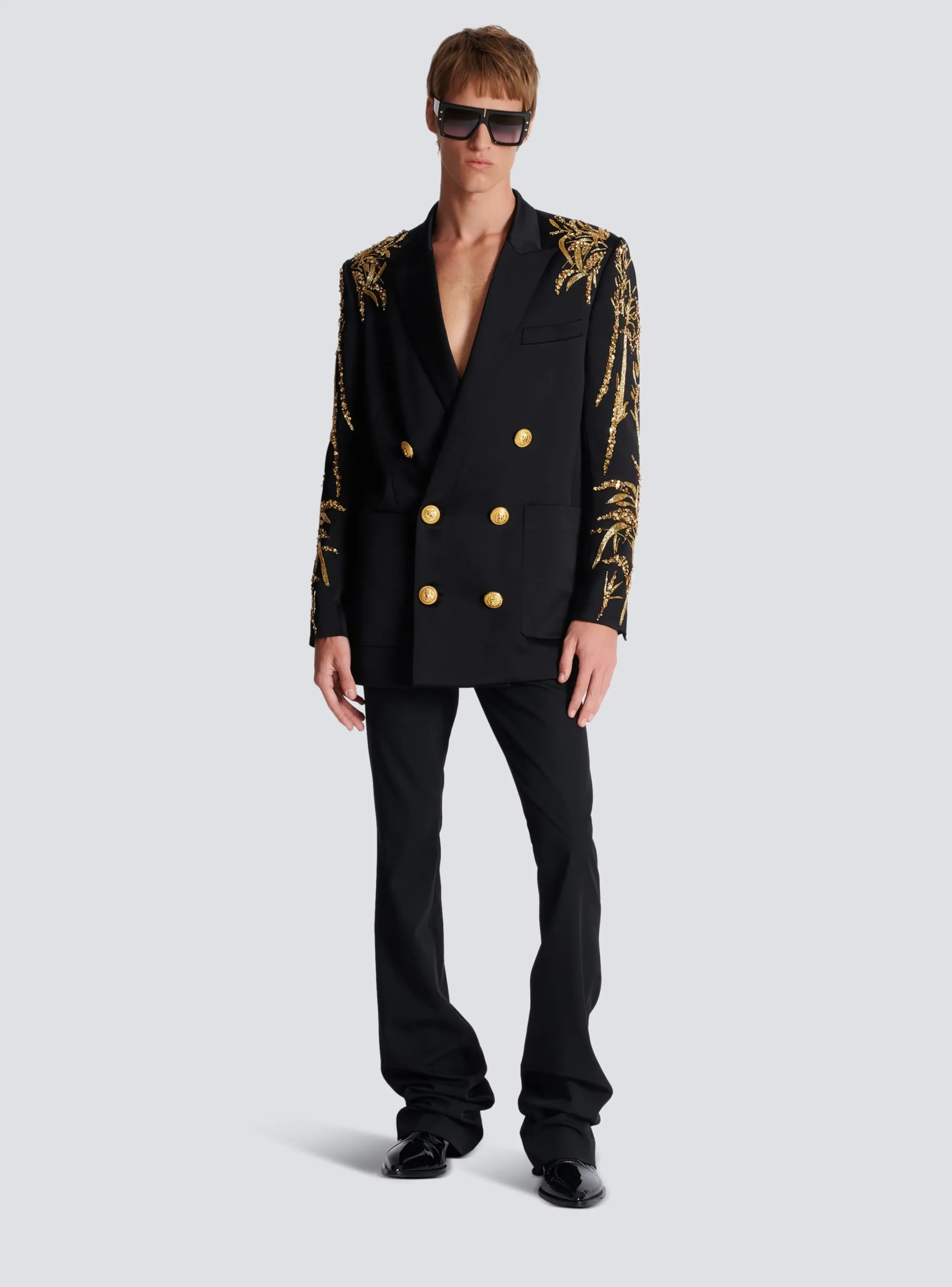 Flash Sale Blazer With Embroidered Bamboo Sleeves Jackets And Blazers