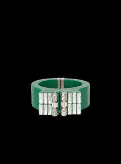 Outlet Brass, Rhinestone And Resin Cuff Women Fashion Jewelry