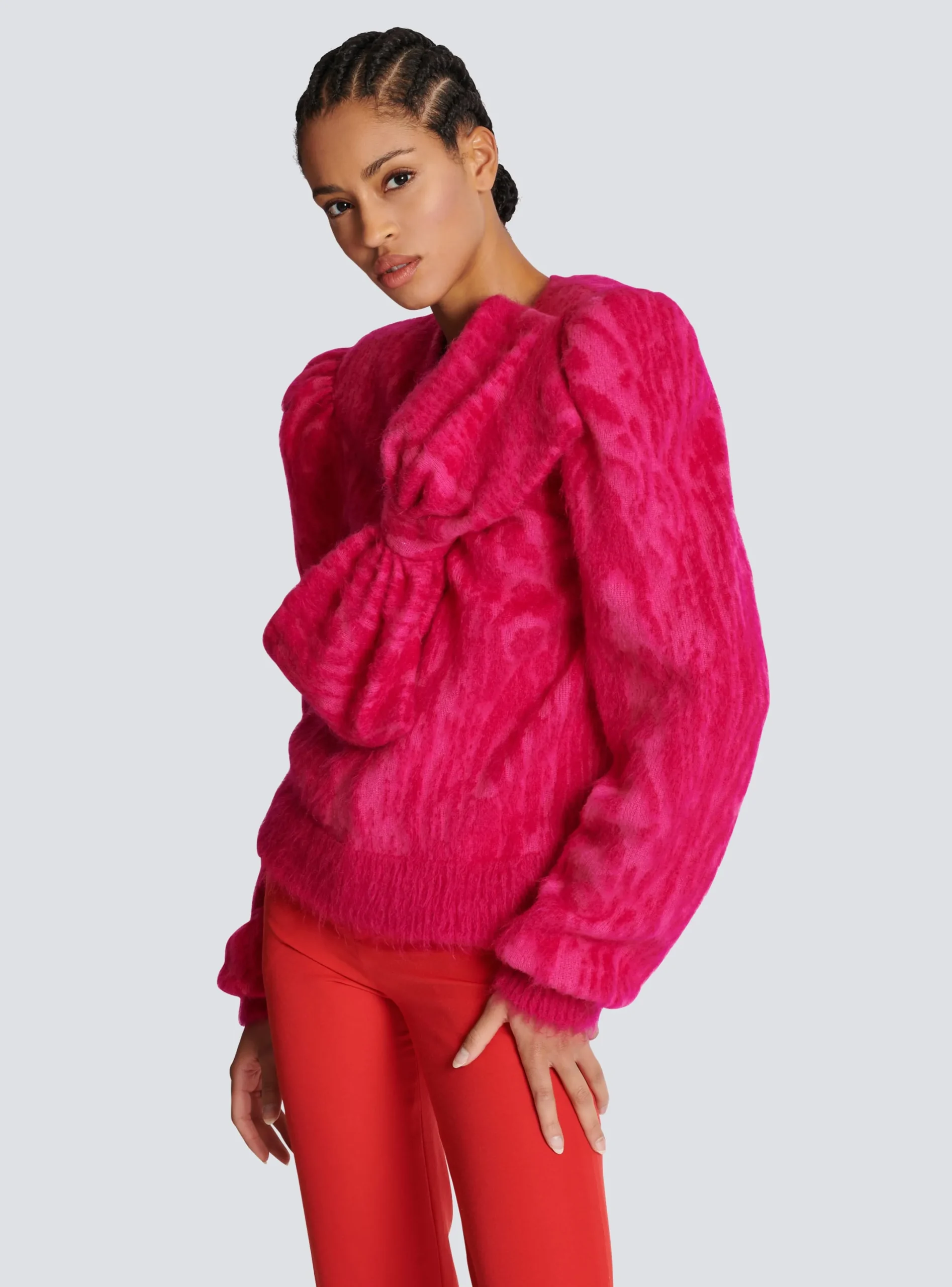 Cheap Brushed Mohair Jumper Women Knitwear