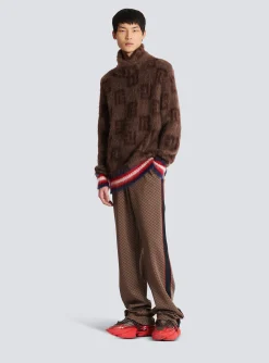Cheap Brushed Mohair Jumper With Monogram Print Knitwear
