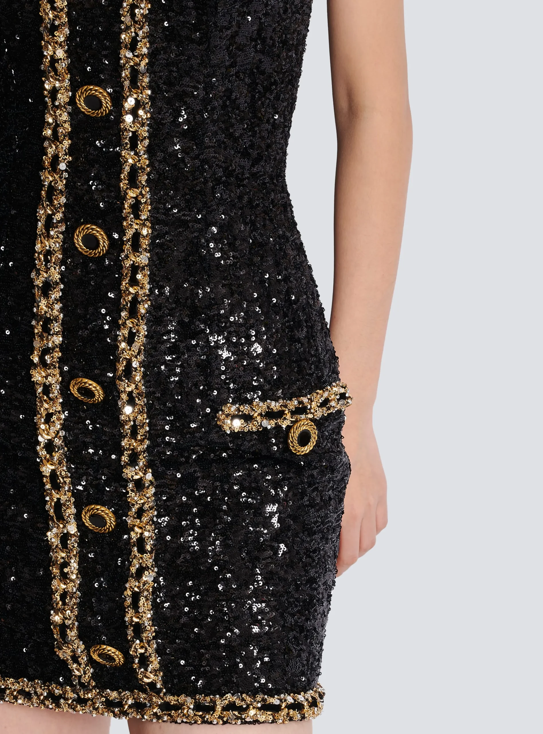 Discount Bustier Dress With Sequin Embroidery Women Dresses