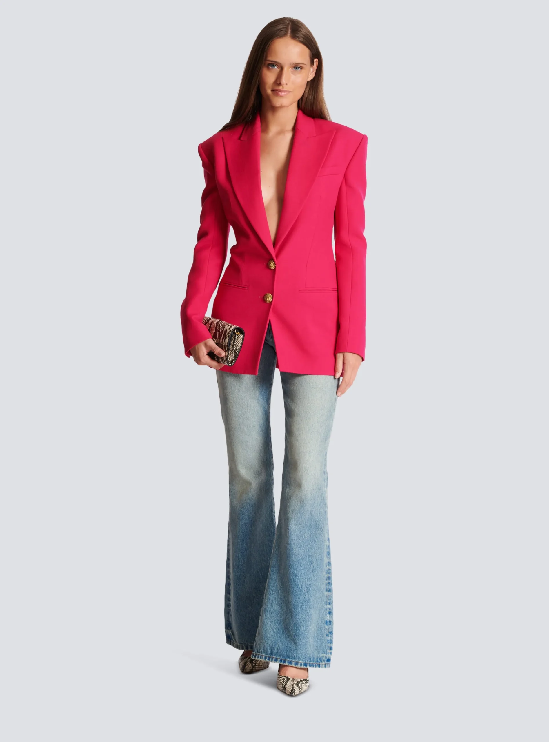 Sale 2-button Cinched-waist Jacket Women Jackets And Blazers