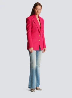 Sale 2-button Cinched-waist Jacket Women Jackets And Blazers