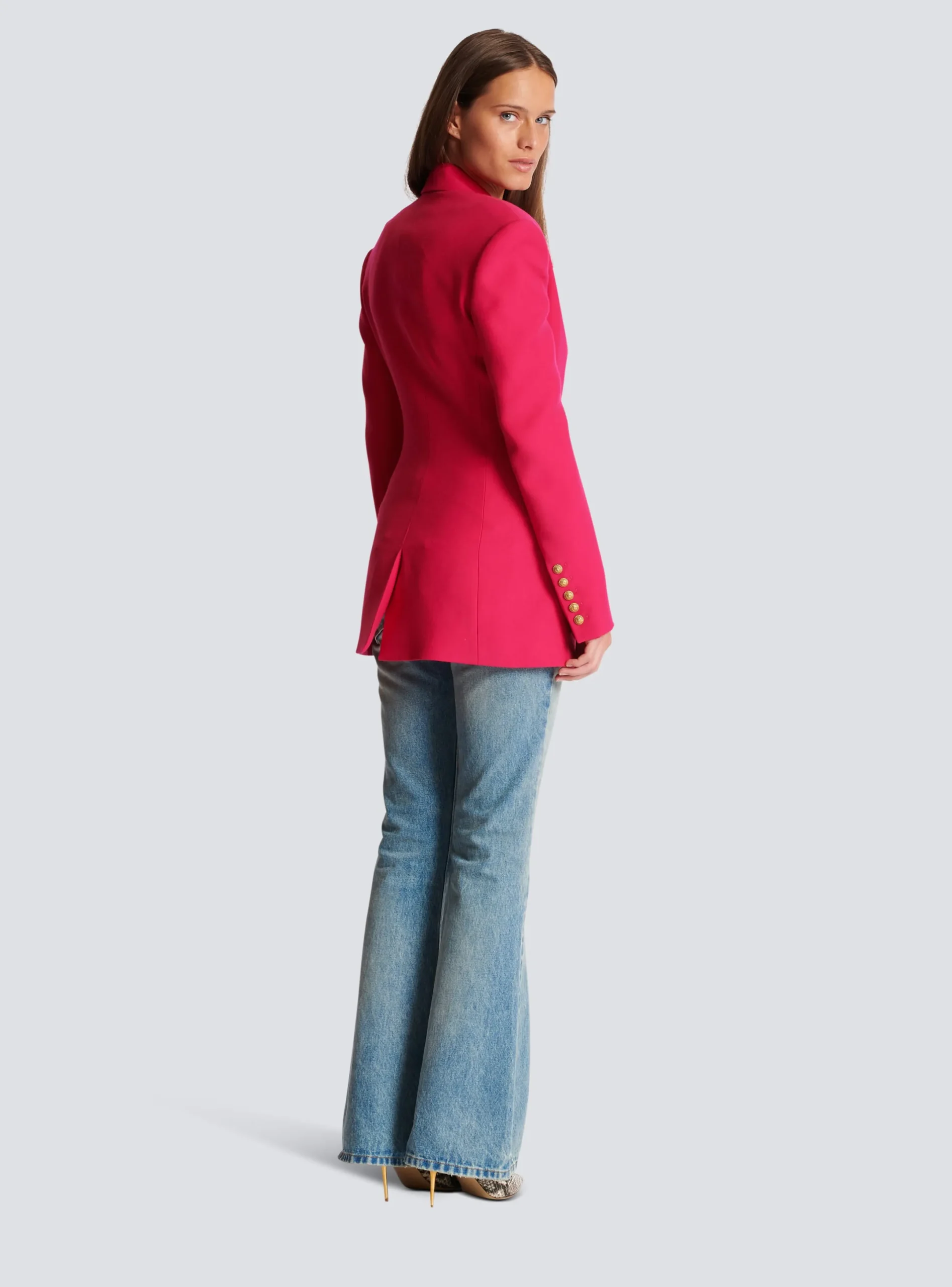 Sale 2-button Cinched-waist Jacket Women Jackets And Blazers