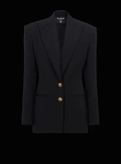 Flash Sale 2-button Cinched-waist Jacket Women Jackets And Blazers