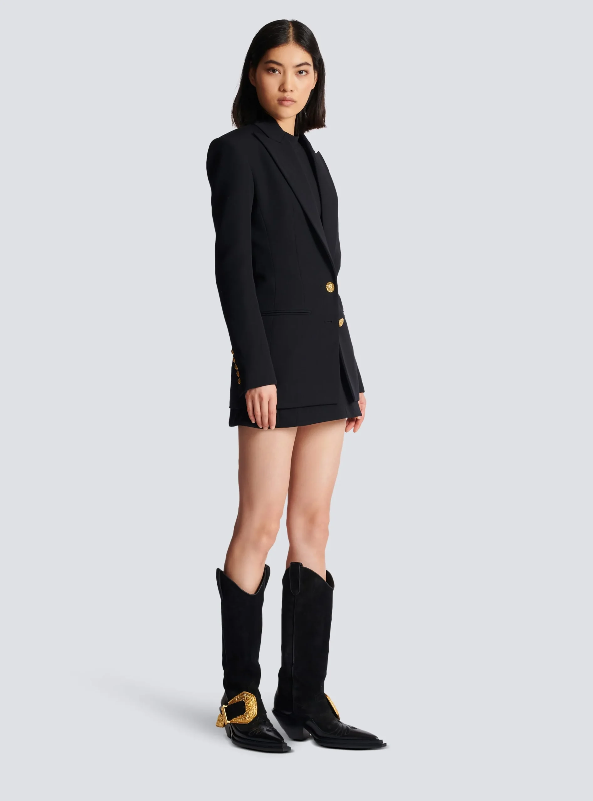 Flash Sale 2-button Cinched-waist Jacket Women Jackets And Blazers