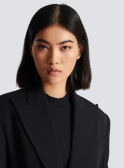 Flash Sale 2-button Cinched-waist Jacket Women Jackets And Blazers
