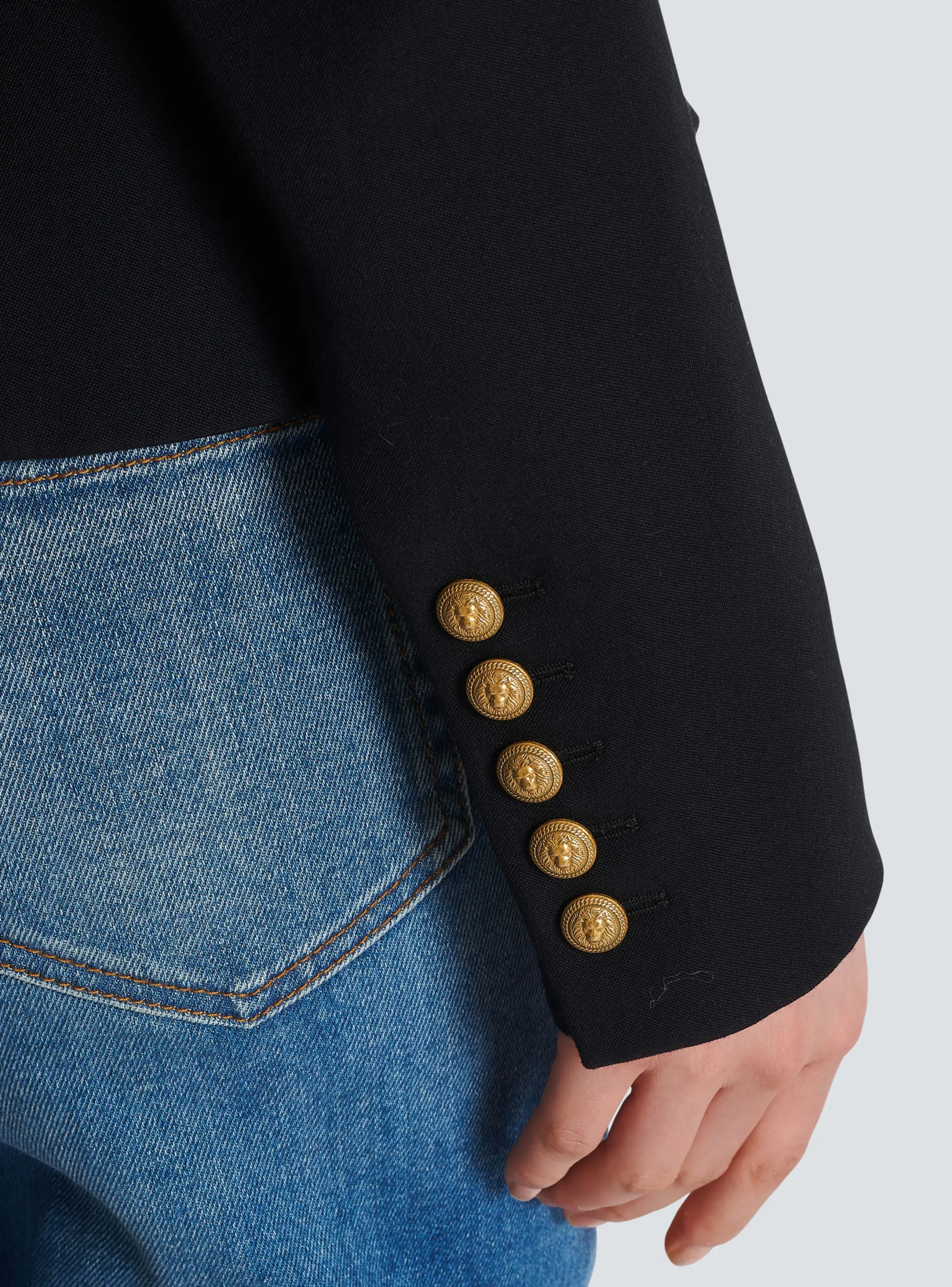 Sale 8-button Cinched-waist Jacket Women Jackets And Blazers