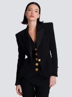 Best Sale 1-button Crepe Jacket Women Jackets And Blazers