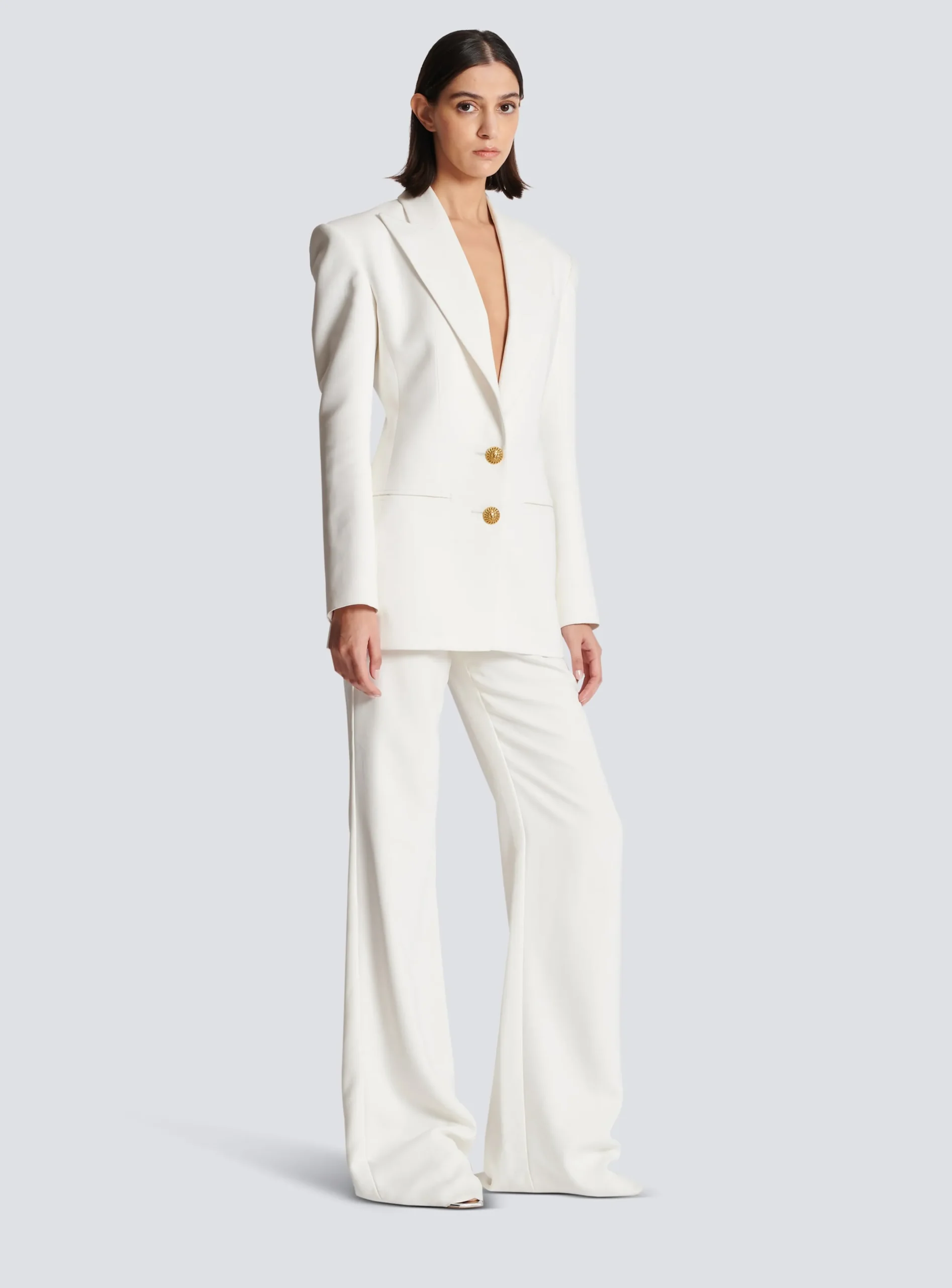 Discount 2-button Crepe Jacket Women Jackets And Blazers
