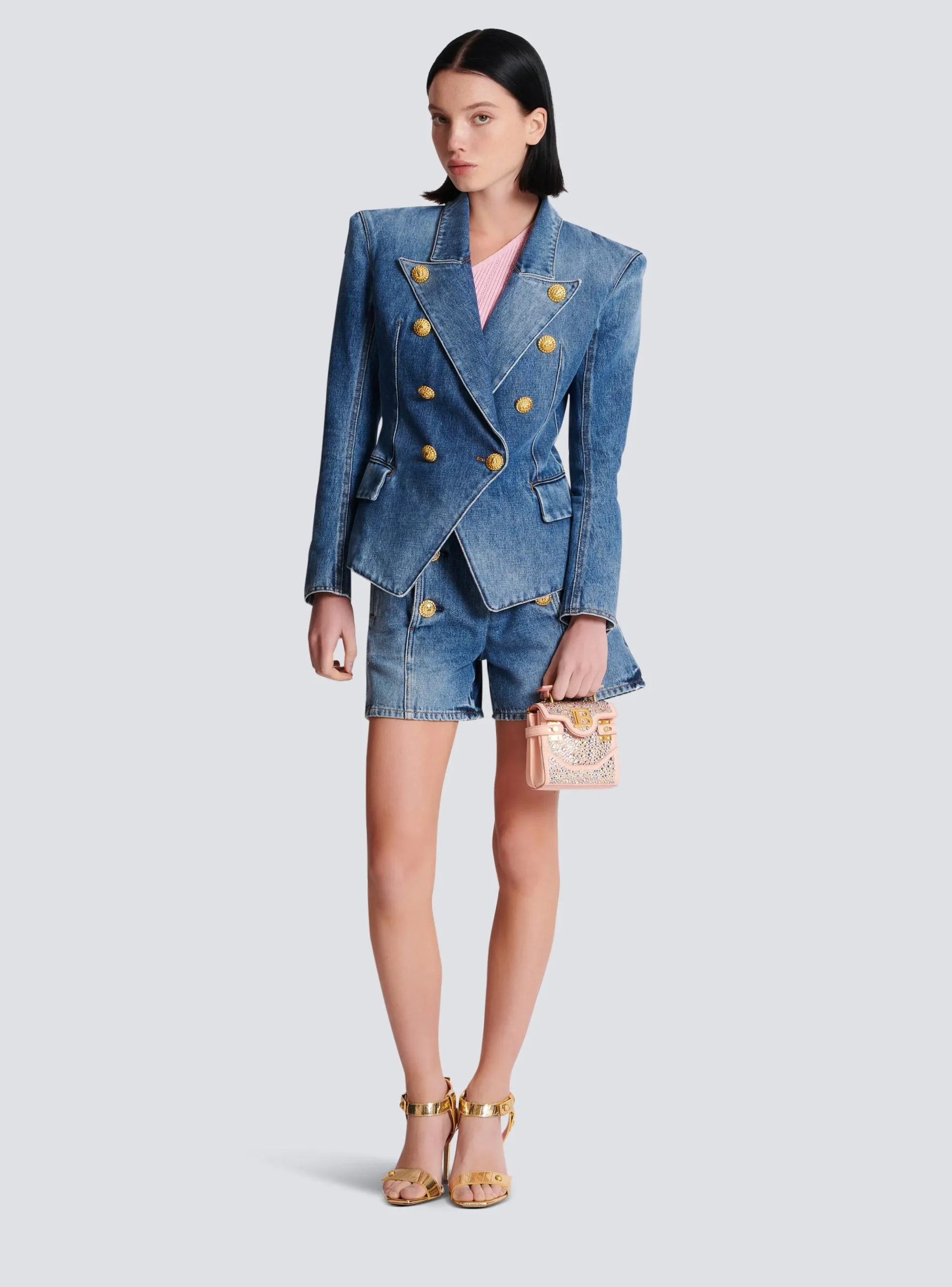 Online 8-button Denim Jacket Women Denim|Jackets And Blazers