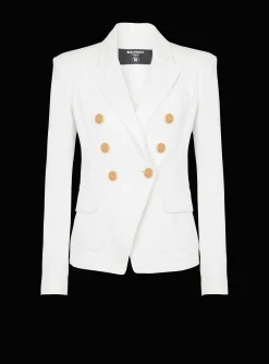 Best Sale 6-button Denim Jacket Women Jackets And Blazers