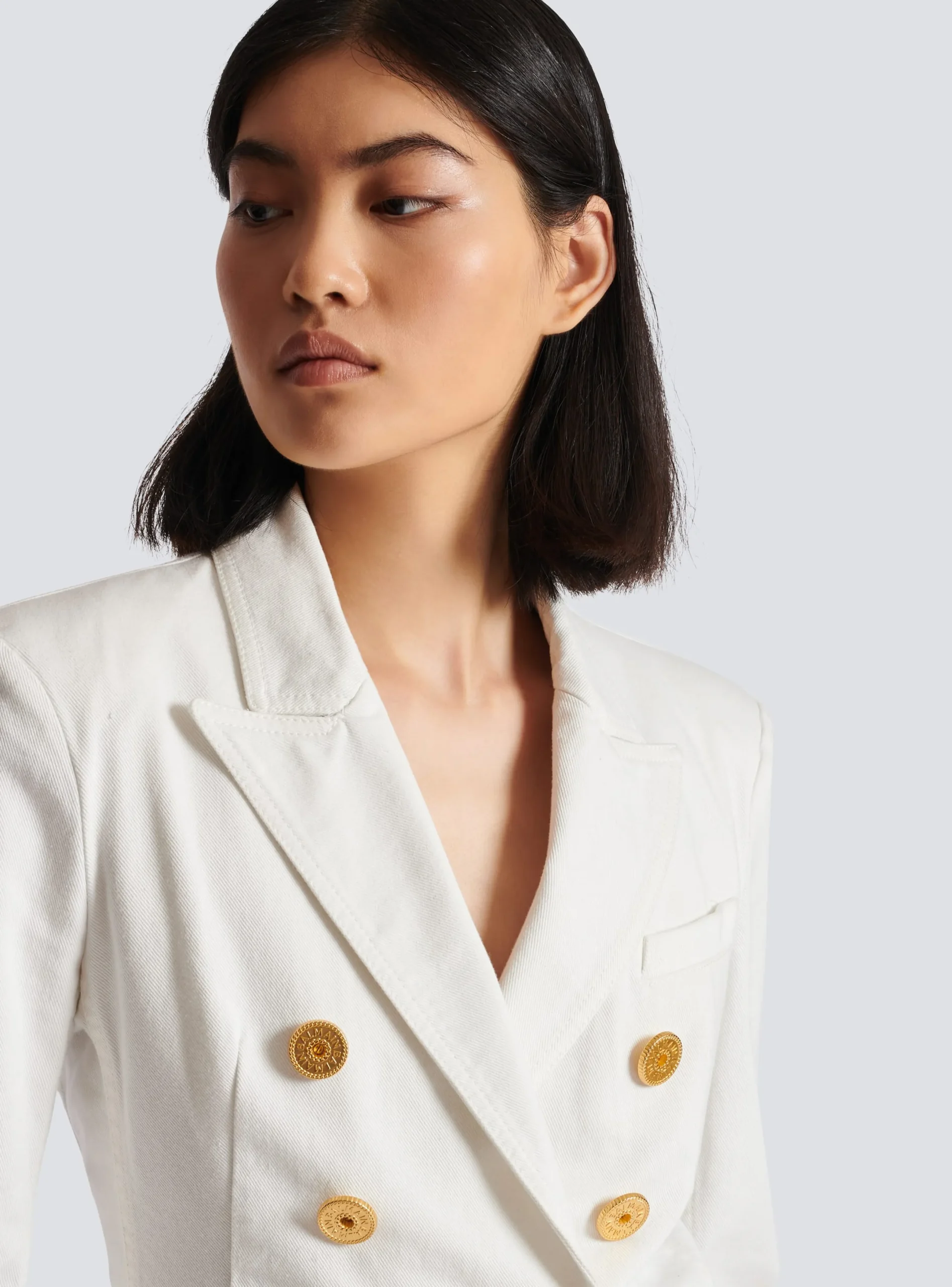 Best Sale 6-button Denim Jacket Women Jackets And Blazers