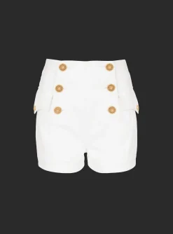 Flash Sale 6-button Denim Shorts Women Denim|Trousers And Shorts