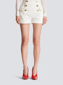 Flash Sale 6-button Denim Shorts Women Denim|Trousers And Shorts