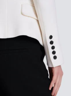 Flash Sale 8-button Double Crepe Jacket Women Jackets And Blazers