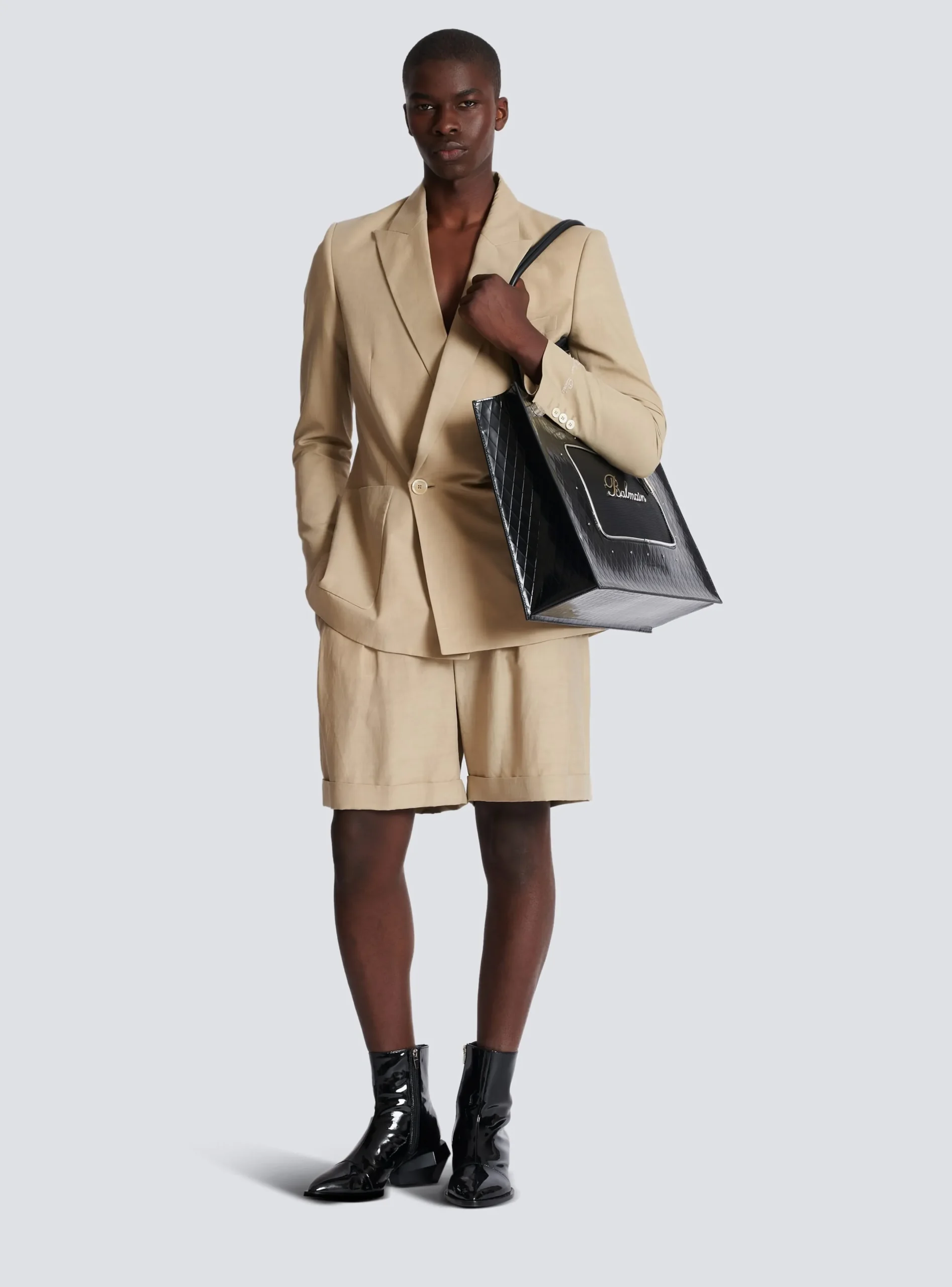 New 1-button Jacket In Fluid Canvas Jackets And Blazers