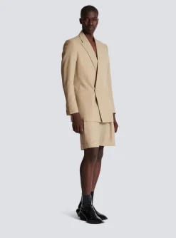 New 1-button Jacket In Fluid Canvas Jackets And Blazers