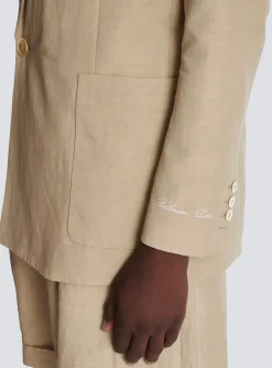 New 1-button Jacket In Fluid Canvas Jackets And Blazers