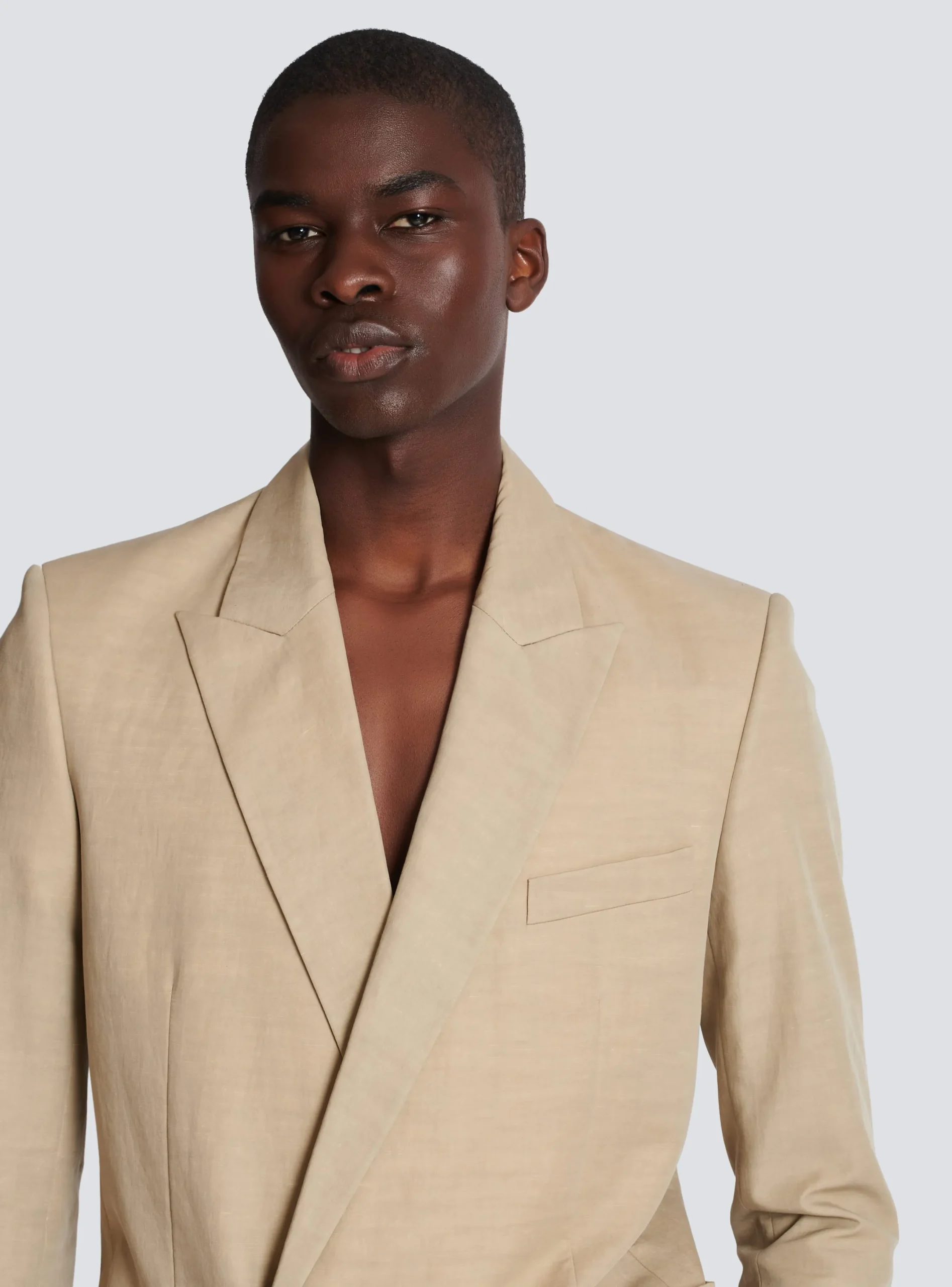New 1-button Jacket In Fluid Canvas Jackets And Blazers
