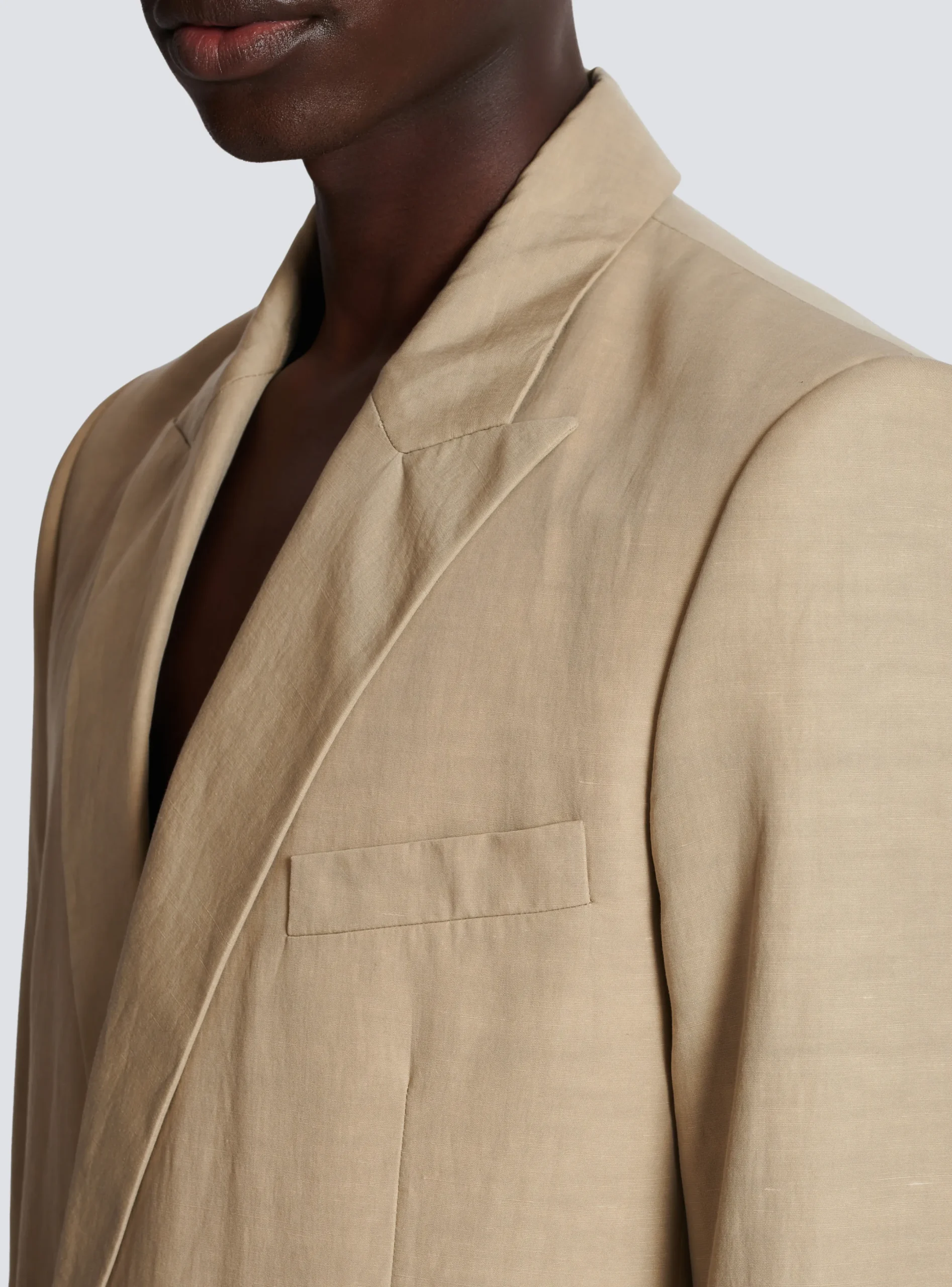 New 1-button Jacket In Fluid Canvas Jackets And Blazers