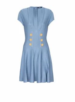 Store 6-button Knit Dress Women Knitwear|Dresses