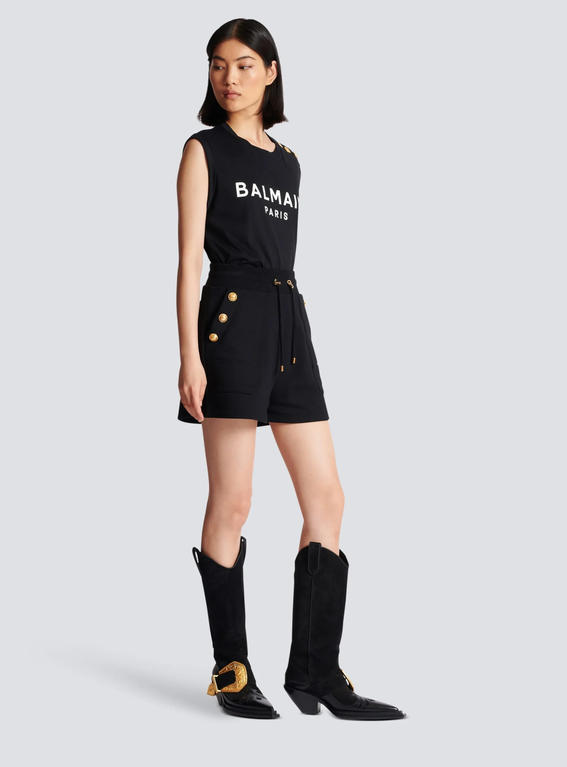 Cheap 6-button Knit Shorts Women Trousers And Shorts