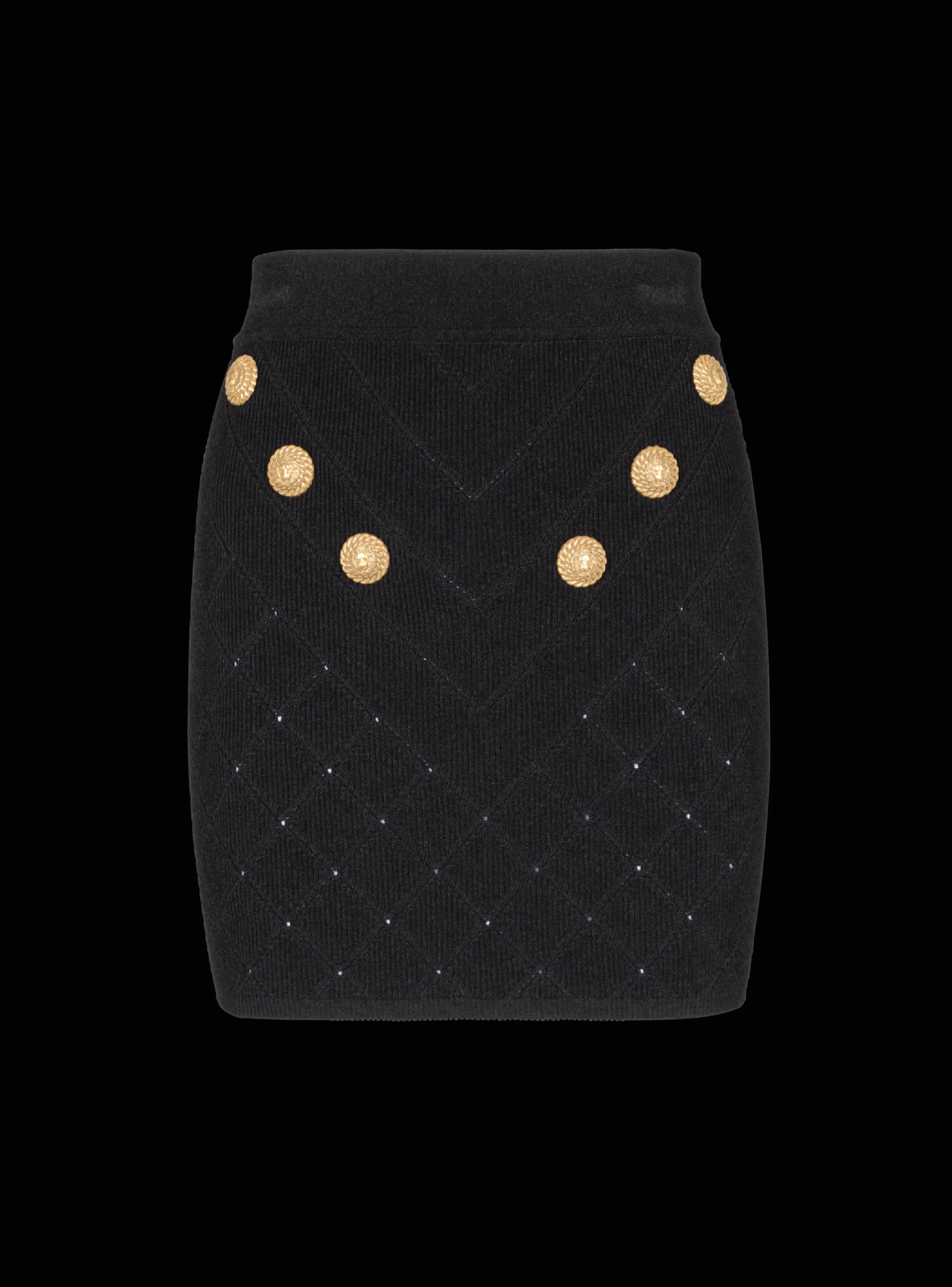 Hot 6-button Knit Skirt Women Skirts|Knitwear