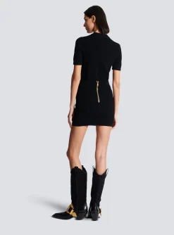Hot 6-button Knit Skirt Women Skirts|Knitwear