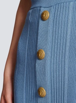 Hot 5-button Knit Skirt Women Skirts|Knitwear