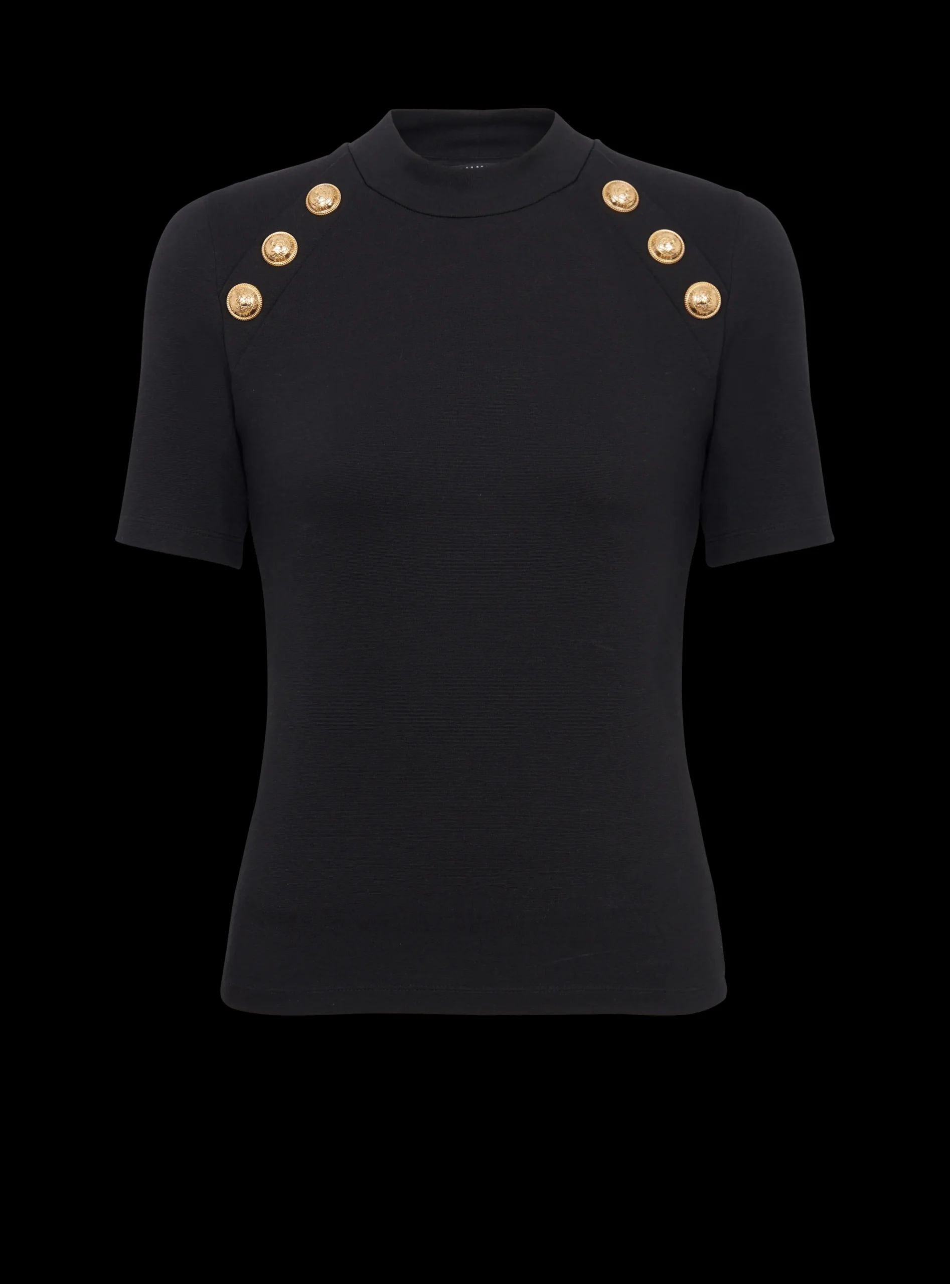 Flash Sale 6-button Knit T-shirt Women Knitwear|Tops And Shirts